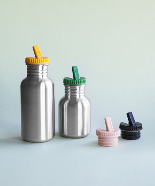 Blafre Kork med Drickpip till Stålflaska, Pink