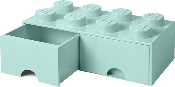 LEGO Förvaring med låda 8, Turkos