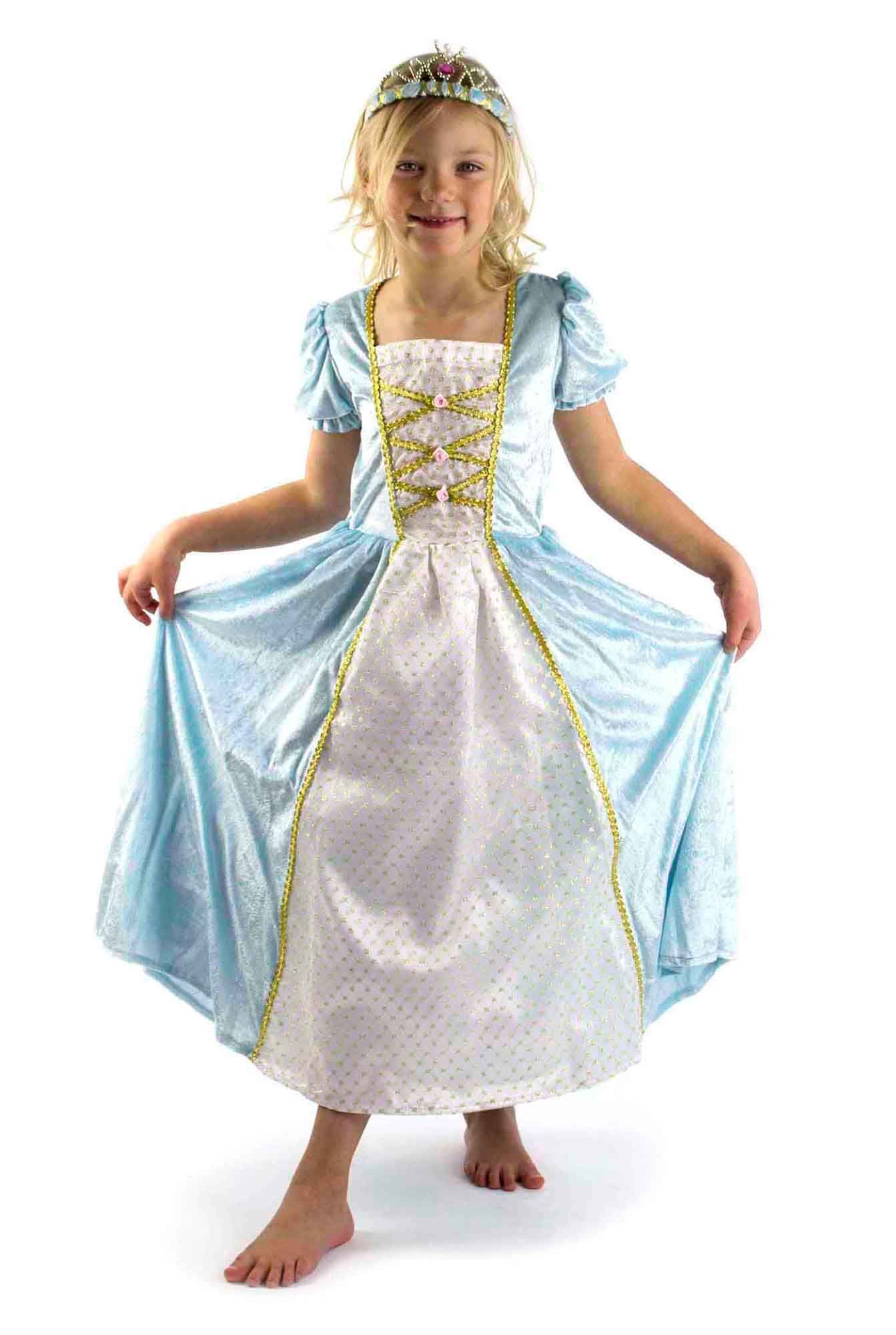Den Goda Fen Utklädnad Prinsessklänning Sammet, Turkos M