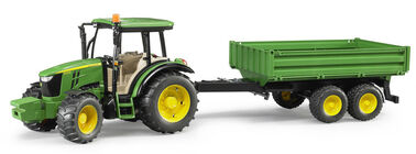 Bruder John Deere 5115M Traktor Med Tippsläp 02108